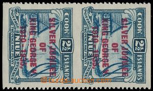 189540 - 1935 SG.70, svislý pár Silver Jubilee 2½P modrá, VYN
