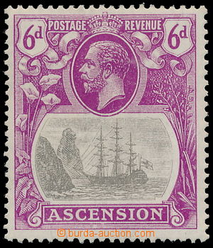 189547 - 1924 SG.16c, George V. - Coat of arms 6P grey black / purple