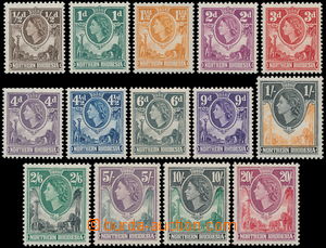 189641 - 1953 SG.61-74, Elizabeth II. - Motives; complete perfect set