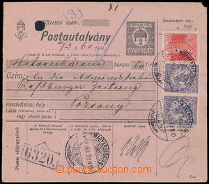189644 - 1918 Maxa D5, larger part Hungarian money p.stat dispatch-no