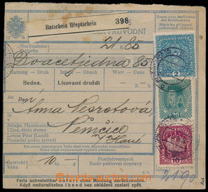 189659 - 1918 Maxa M9, larger part Austrian dispatch-note with Crown 