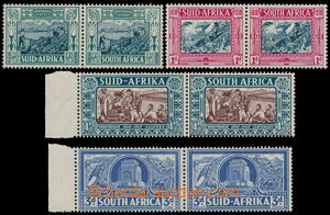 189661 - 1938 SG.76-79, 100. Anniv ½P - 3P, horiz. pairs; perfec