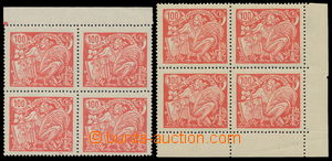 189678 -  Pof.173B, 100h red, comb perforation 13¾; : 13½;,