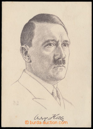 189707 - 1938 A. HITLER - propagandistická portrétní lito pohledni