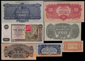 189724 - 1944-1945 Ba.56-61, 63-65, 69, comp. 13 pcs of koruna orders