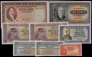 189727 - 1945 Ba.70-75, comp. 8 pcs of státovek London-issue issue, 
