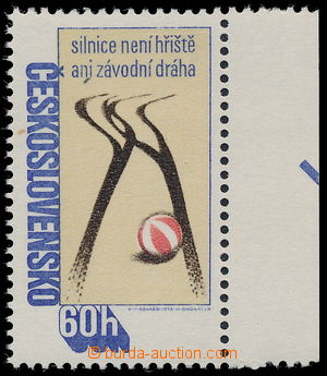 189740 - 1978 Pof.2303ya, BESIP 60h, krajový kus, papír fl1; zk. Ku