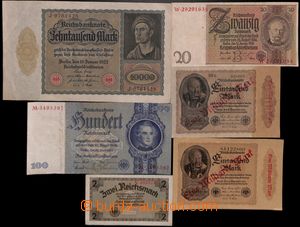 189744 - 1908-1945 NĚMECKO  sestava 34ks bankovek různých vydání