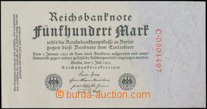 189747 - 1922 GERMANY  Pi.74, 500RM, 7.7.1922, red sériová number