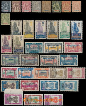 189763 - 1904-1927 sestava 36 známek z emisí 1904, 1924 a 1925-1927