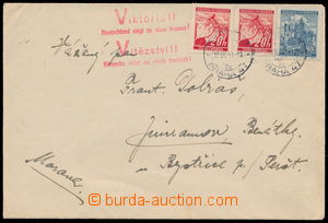 189789 - 1941 letter with nice print German - Czech propagandistic po