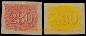 189843 - 1861 Sc.39, 40, COLORIDOS 280R červená a 430R žlutá; bez