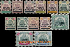 189867 - 1900 SG.1-12, přetisky FEDERATED MALAY STATES na Negri Semb