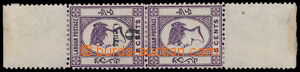 189868 - 1891-1892 SG.34f, pair of Victoria 8C violet with black Opt 