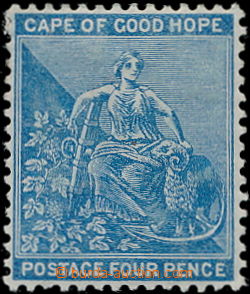 189896 - 1876 SG.30, Alegorie Hope 4P tmavě modrá; kat. £200
