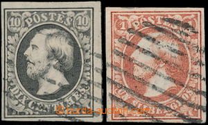 189899 - 1852 Mi.1-2, Vilém III. 10C a 1Sgr; pěkné plné střihy, 