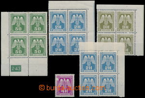189953 - 1943 Pof.SL15, SL21-SL23, The 2nd issue., comp. of stamps wi