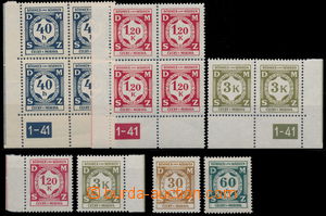 189954 - 1941 Pof.SL1, SL2, SL4, SL7, SL10, the first issue., comp. o