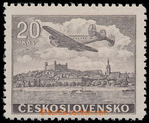 189981 - 1946 Pof.L22N, nevydaná Letecké motivy 20Kčs hnědá; sto