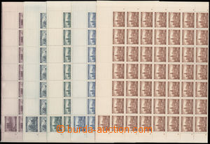 189986 - 1939 Pof.36-40, Landscape, castles, town, the first issue., 
