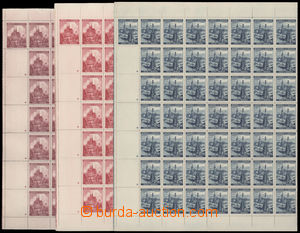 189989 - 1939 Pof.33, 33, 35, Landscape, castles, town, the first iss