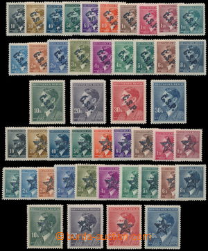 190003 - 1945 comp. of 2 complete sets after/around 23 pcs of Bohemia