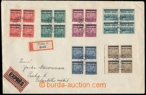 190006 - 1939 Reg and Express letter greater format franked with. ove