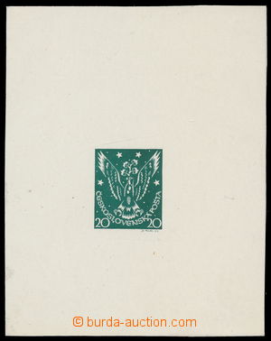 190027 - 1919 NEPŘIJATÝ NÁVRH Fénix na novinovou známku, 1. sout