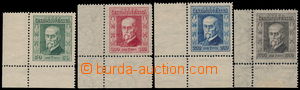 190045 - 1923 Pof.176-179, Jubilejní 50h-300h, dolní rohové kusy b