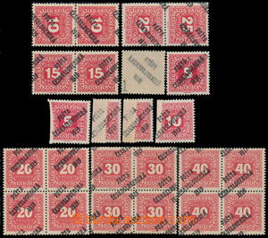 190052 -  Pof.72-78, Malé číslice 5h-40h, sestava 24ks, z toho 3x 