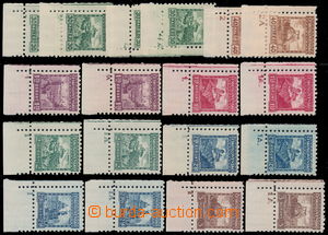 190084 - 1926 Pof.217-224, Castles without watermark, the bottom corn