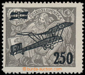 190109 -  Pof.L6ZT, zkusmý tisk známky 250h/400h hnědá s ČERNÝM
