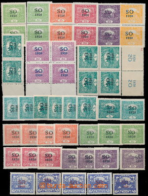 190201 -  Pof.SO3-SO19, selection of 51 pcs of perf stamp., from that