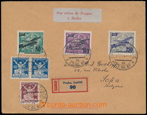 190243 - 1924 last years CFRNA PRAGUE - BUKUREŠŤ, Reg and airmail l