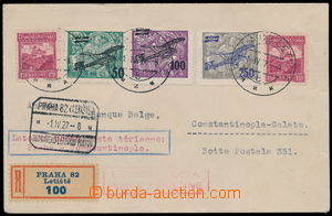 190293 - 1927 PRAHA - ISTAMBUL, R+Let-dopis zaslaný do Turecka, vyfr