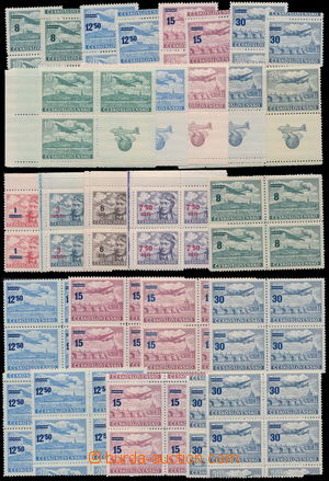 190352 - 1946-1949 nice selection of airmail stamps i.a. Pof.L16a, L2