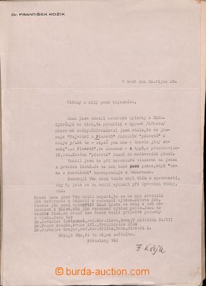 190376 - 1940-1974 [SBÍRKY]   KOŽÍK František (1909-1997), význa