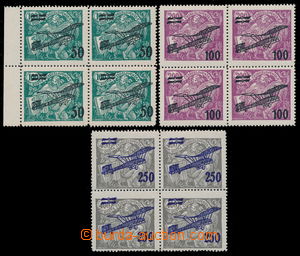 190393 -  Pof.L4-6, II. provisional air mail stmp., complete set in b