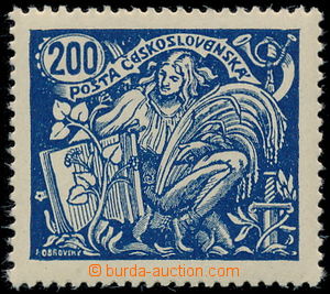 190460 -  Pof.174B, 200h modrá, HZ 13¾ : 13½, III. typ