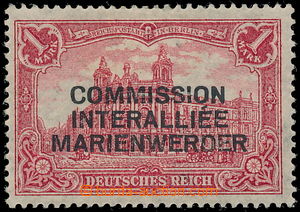 190514 - 1920 MARIENWERDER  Mi.21I, Výplatní 1M Deutsches Reich Mi.