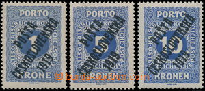 190641 -  Pof.80-82, Malé číslice 1K-10K, kompletní série, všec