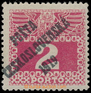 190646 -  Pof.65, Velké číslice 2h, III. typ přetisku; svěží, 