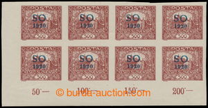 190663 -  Pof.SO22 STr, 500h hnědá, levý dolní rohový 8-blok s p