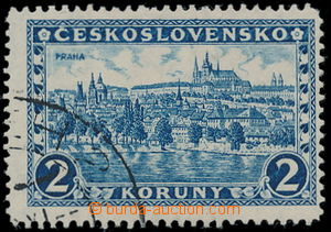 190670 - 1926 Pof.225 P1, Praha, Tatry 2Kč modrá se vzácnou průsv
