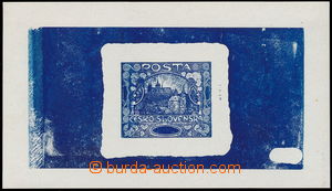 190685 -  PLATE PROOF  plate proof in blue color, changed 2. design o