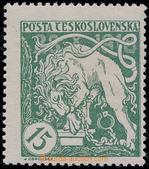 190694 -  Pof.27Aa, 15h světle zelená, HZ 13½ : 13¾; ozna