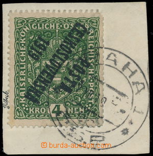 190721 -  Pof.50Ia Pp, Coat of arms 4 K dark green, high format, INVE