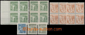 190734 - 1954 Pof.782, Povolání 1Kčs, sestava 4 různých náklad