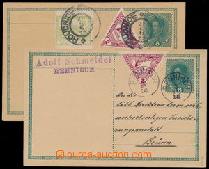 190746 - 1918-1919 CPŘ3, sestava 2ks rakouských souběžných dopis