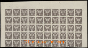 190774 - 1918 Pof.NV6ST, 30h hnědá, 50ti-blok - horní polovina 100